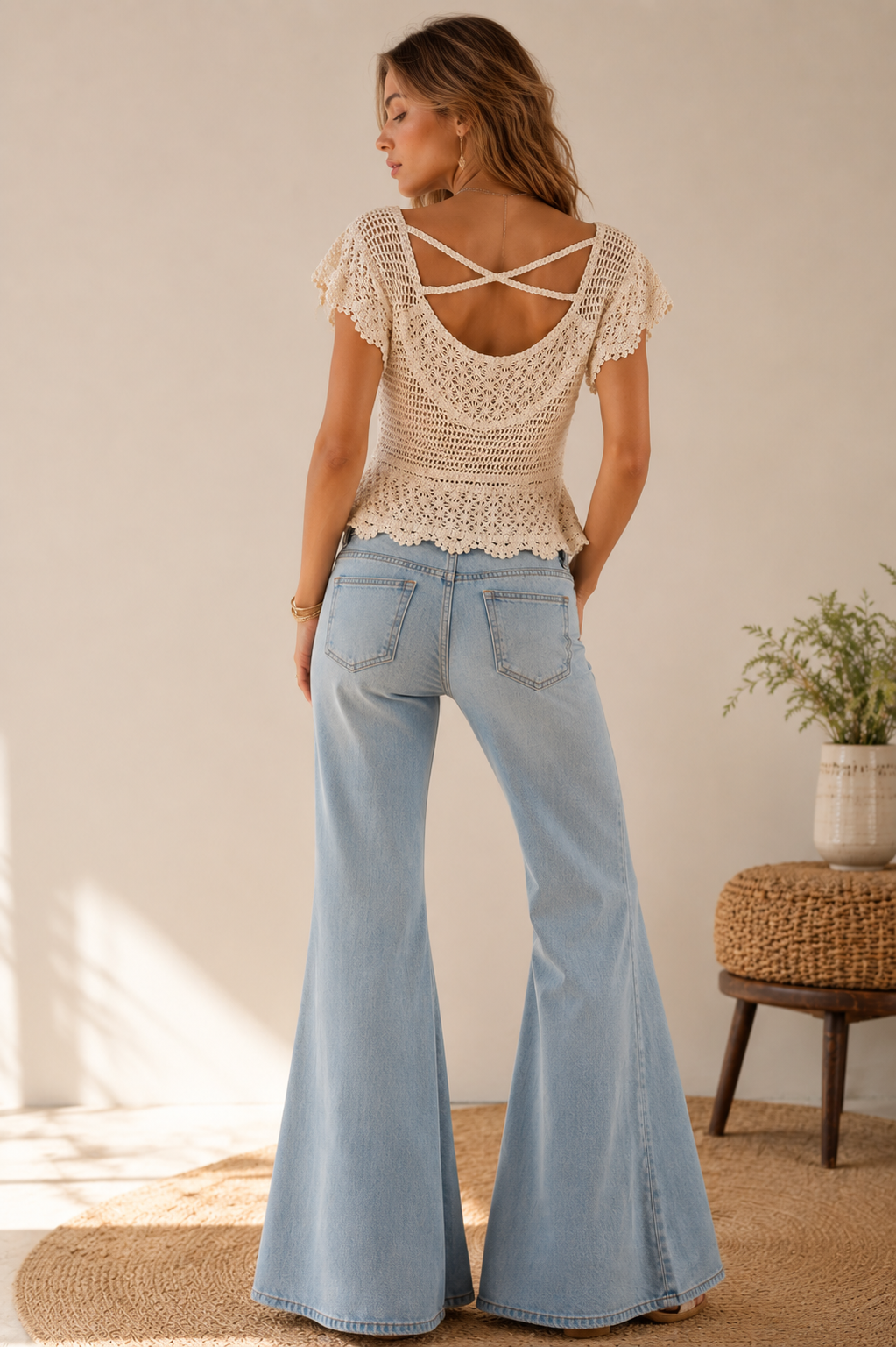 Crochet mama tank ~ Vanilla
