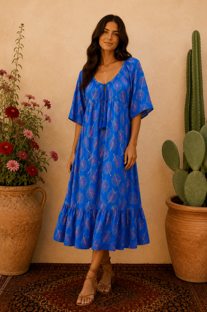 Sunflower Dress ~ Blue Bodhi