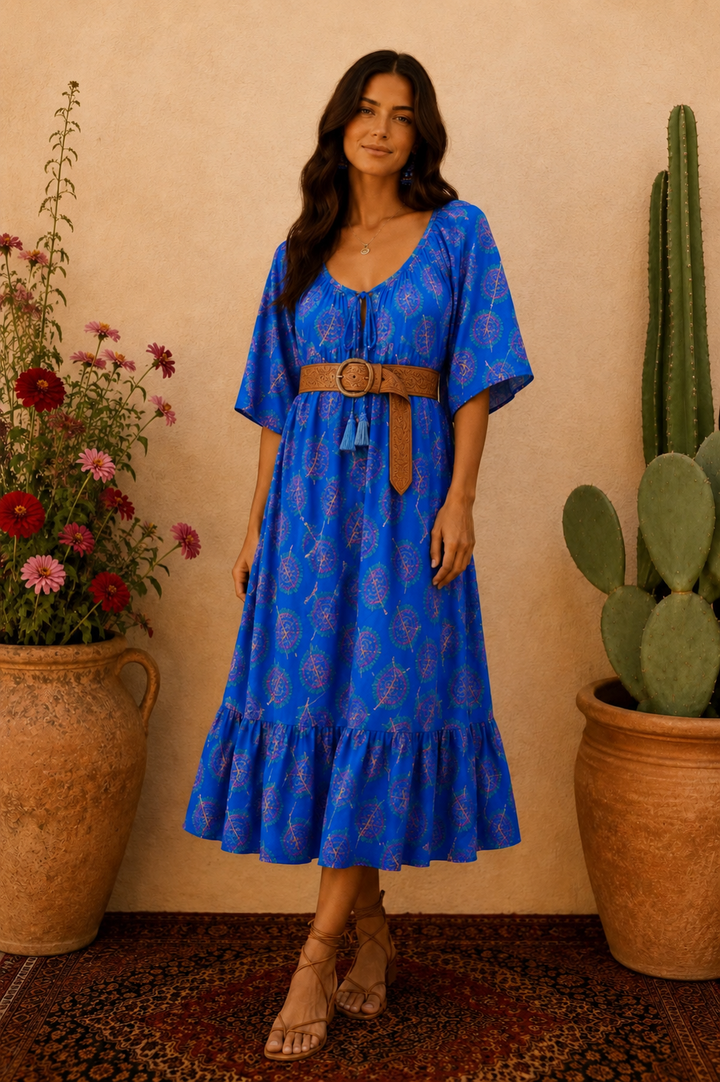 Sunflower Dress ~ Blue Bodhi