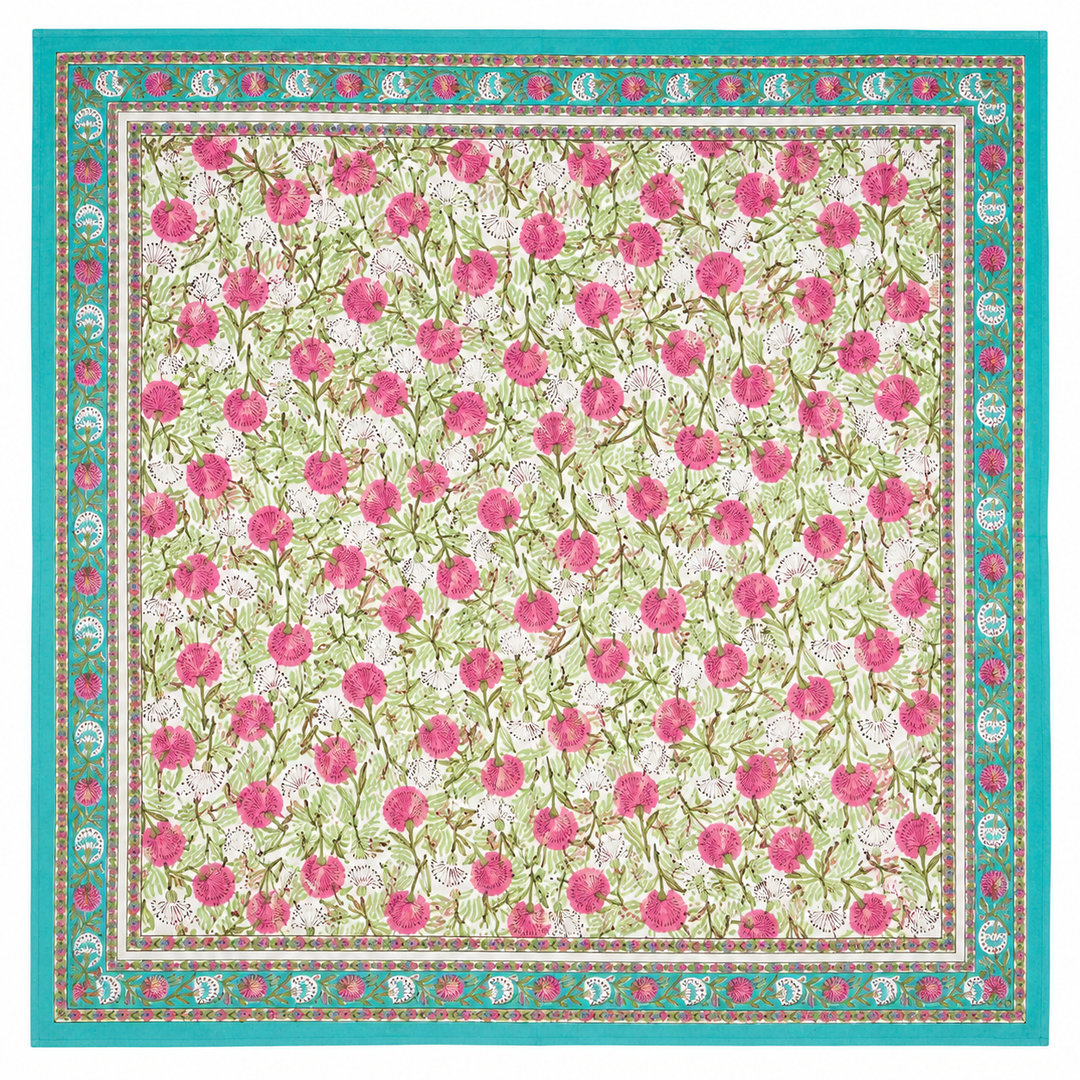 Wild bloom Throw ~ Turquoise