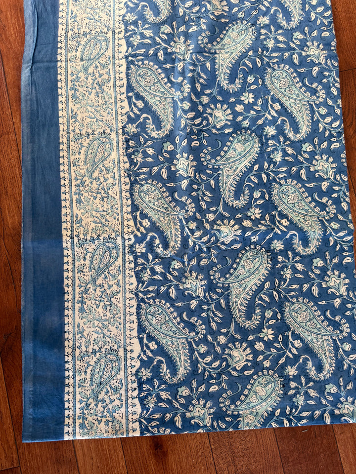 Wild bloom Throw ~ Blue Paisley