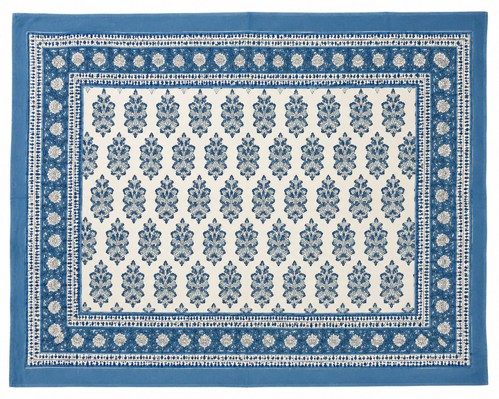 Wild bloom Throw ~ Blue Motif
