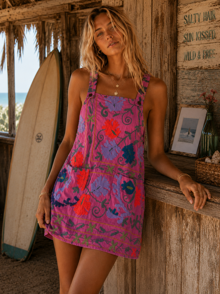 Fly me away Pinafore ~ Pink