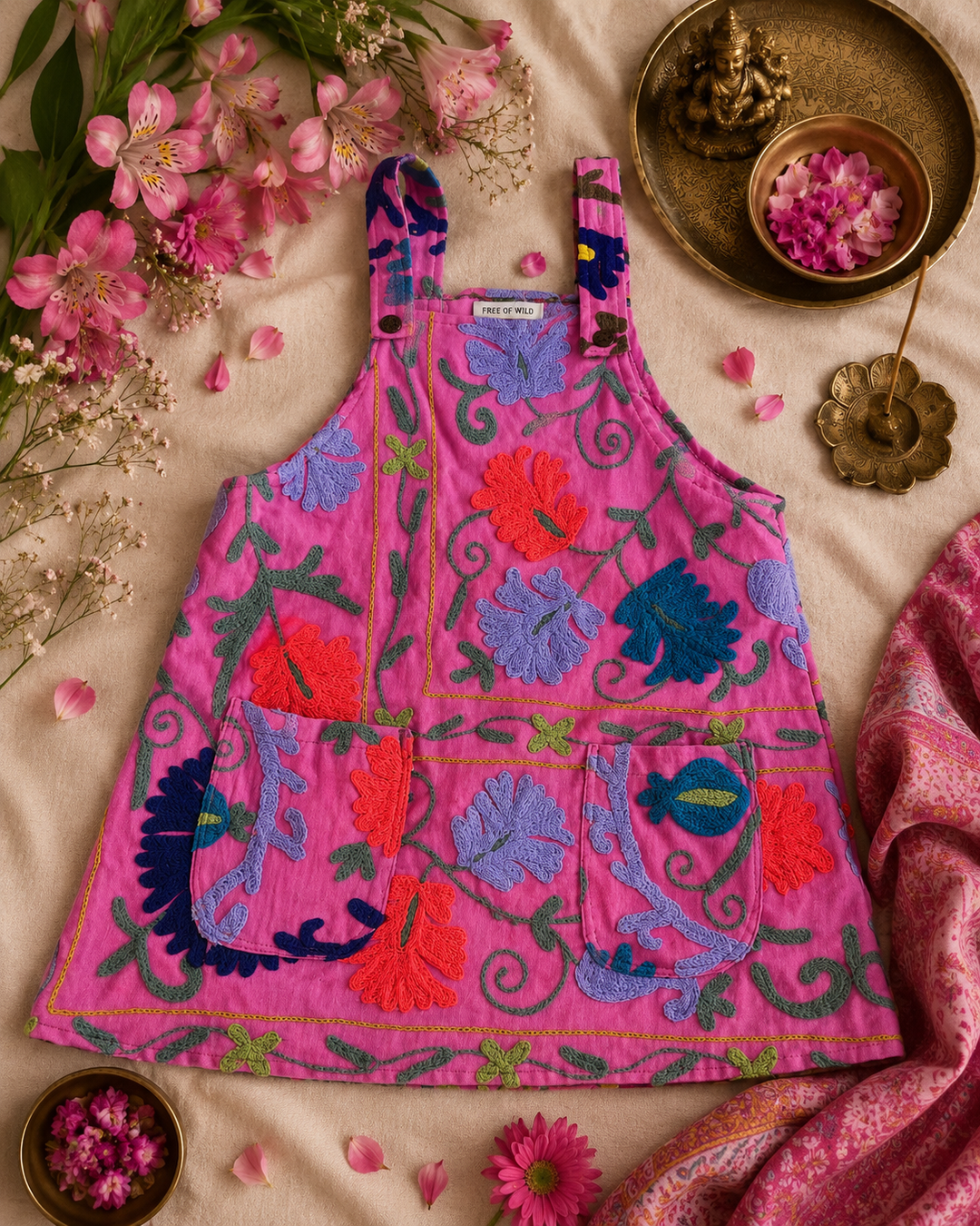 Fly me away Pinafore ~ Pink