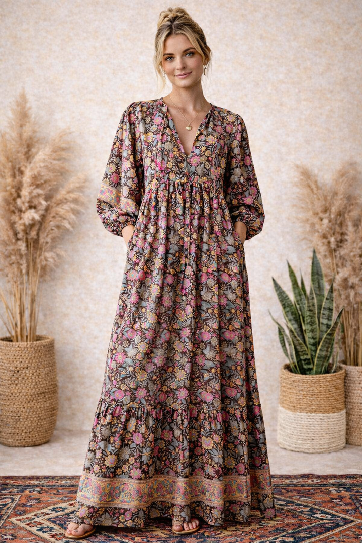 Magnolia dress ~ Chocolate