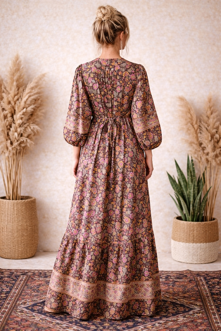 Magnolia dress ~ Chocolate