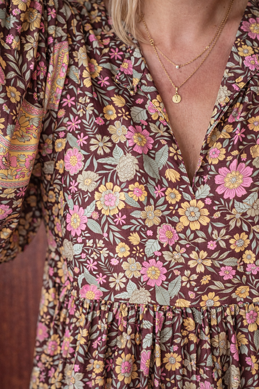 Magnolia dress ~ Chocolate