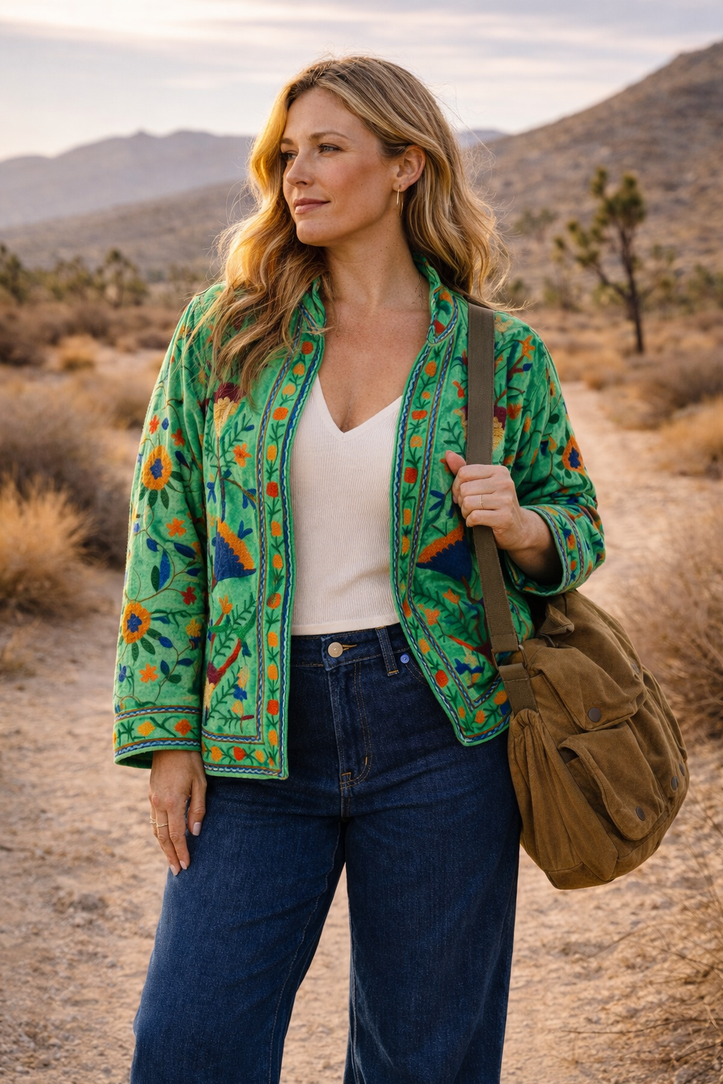 Warm Love velvet jacket  - Lime
