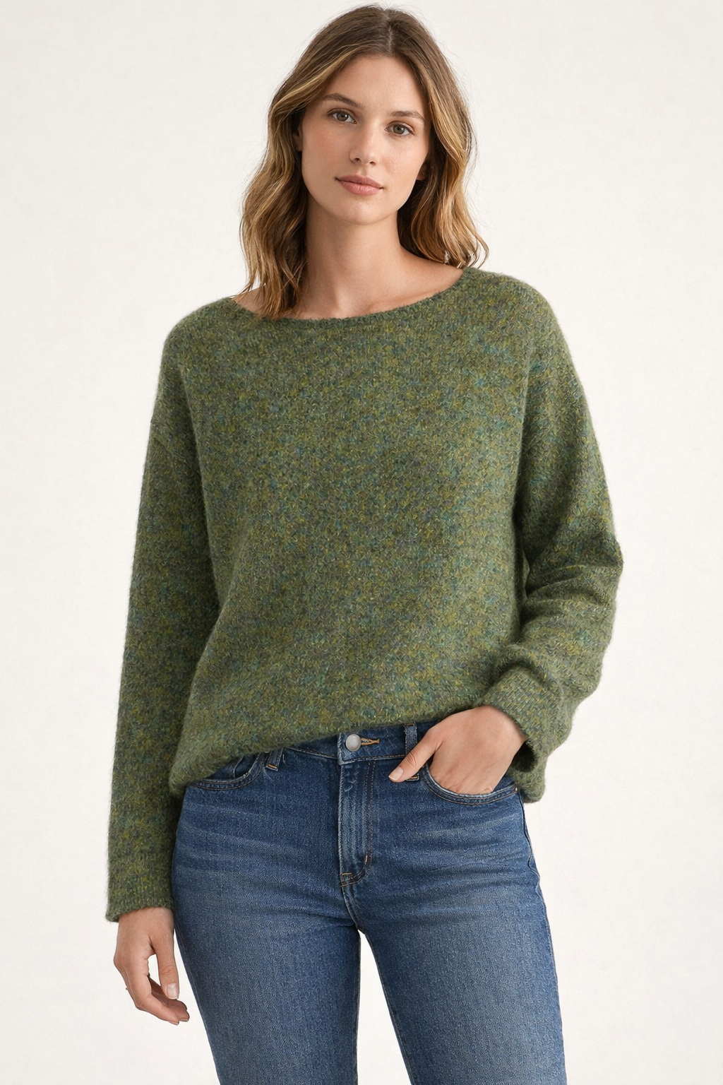 Fireside knit ~ Moss
