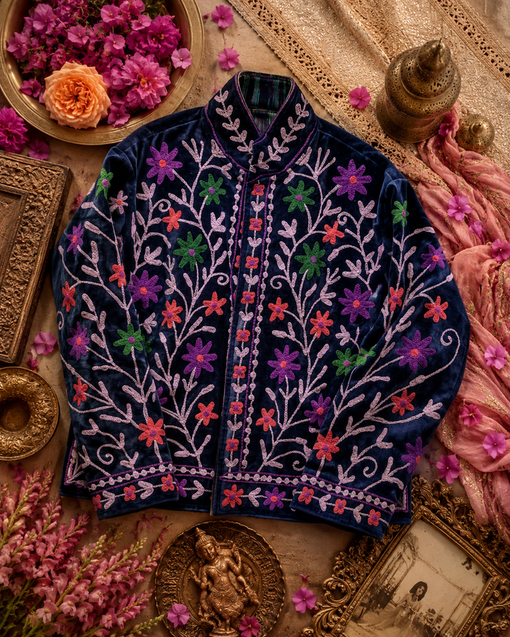 Warm Love velvet jacket - Midnight