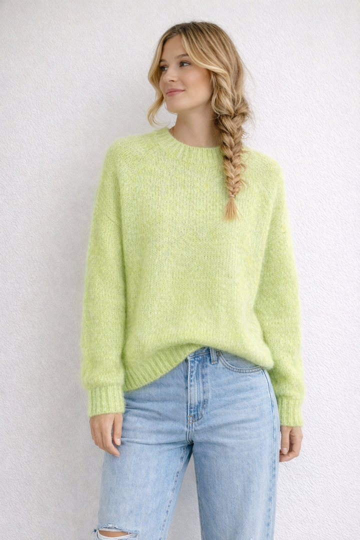 Mohair knit - Lime