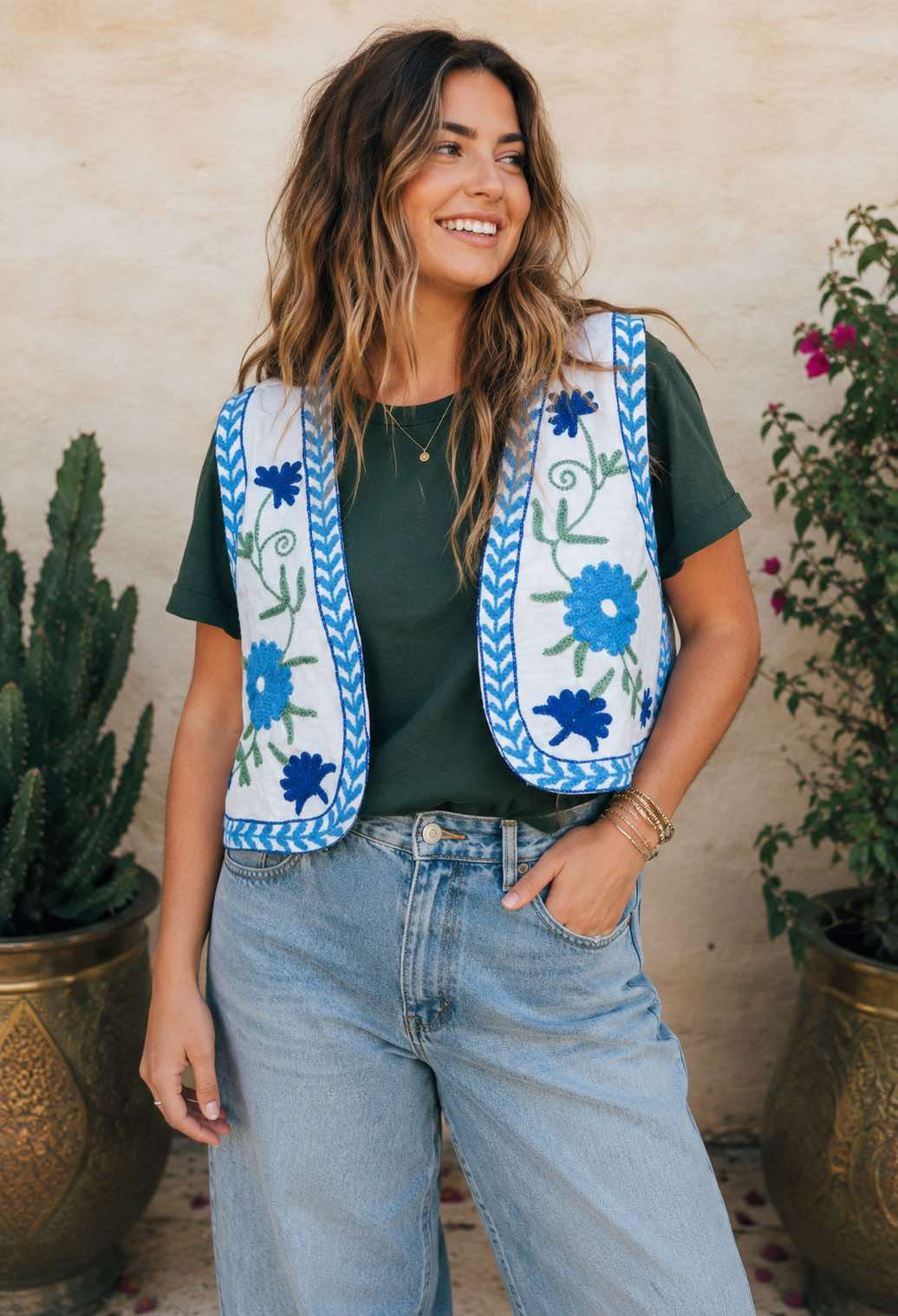 Zinnia Vest ~ White