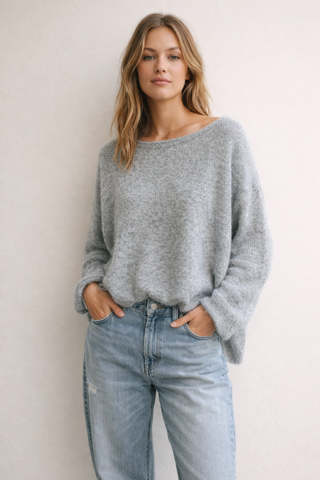 Fireside knit ~ Grey