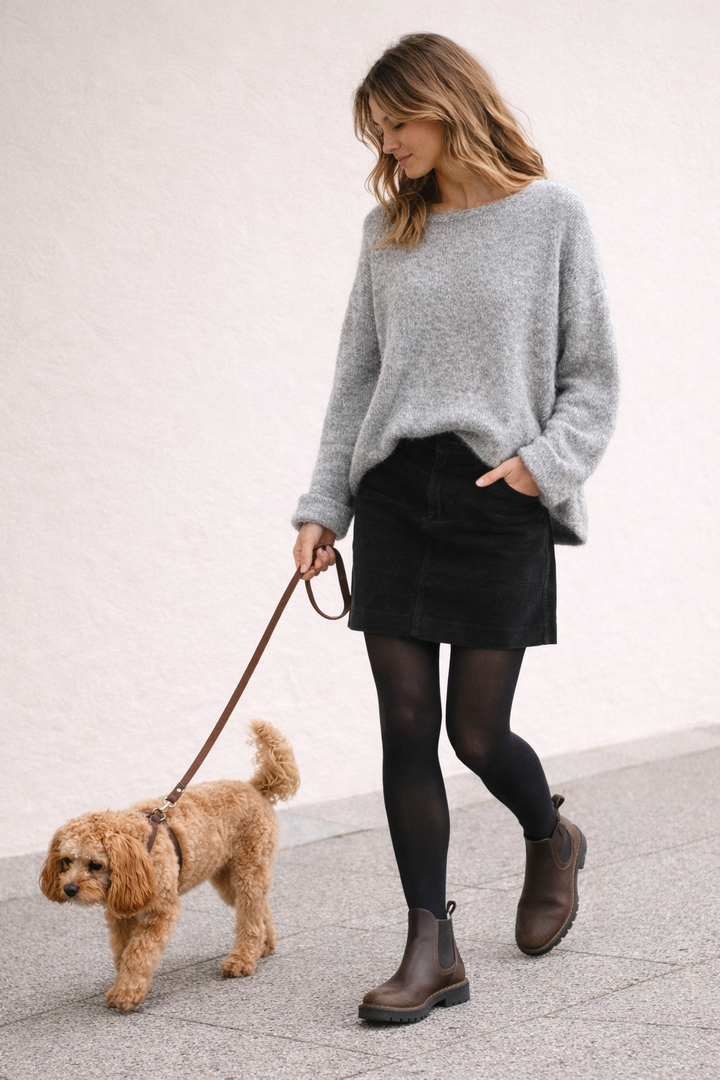 Fireside knit ~ Grey