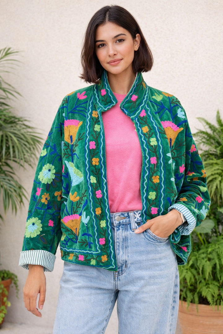 Warm Love velvet jacket  - Jungle