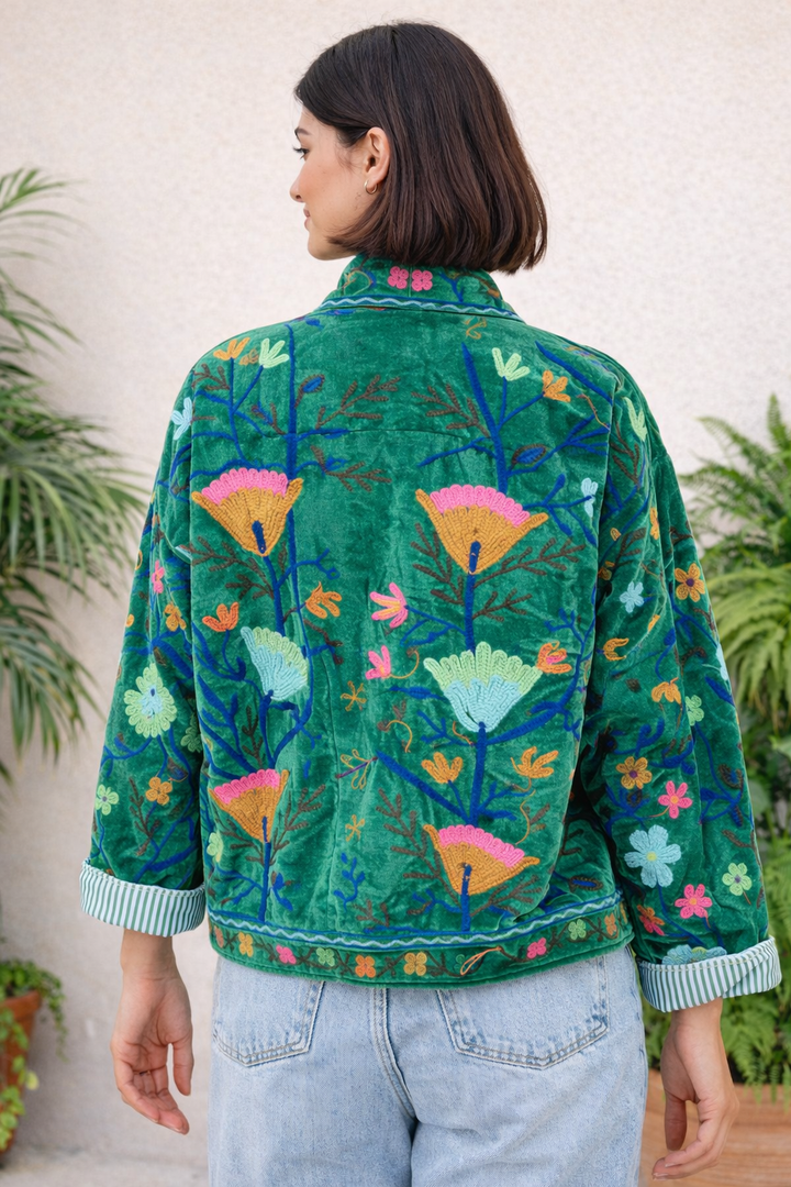 Warm Love velvet jacket  - Jungle