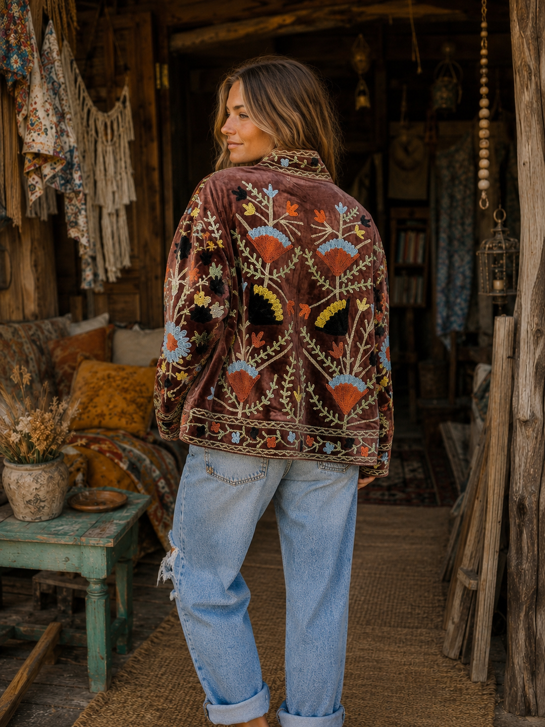 Warm Love Velvet Jacket - Coco