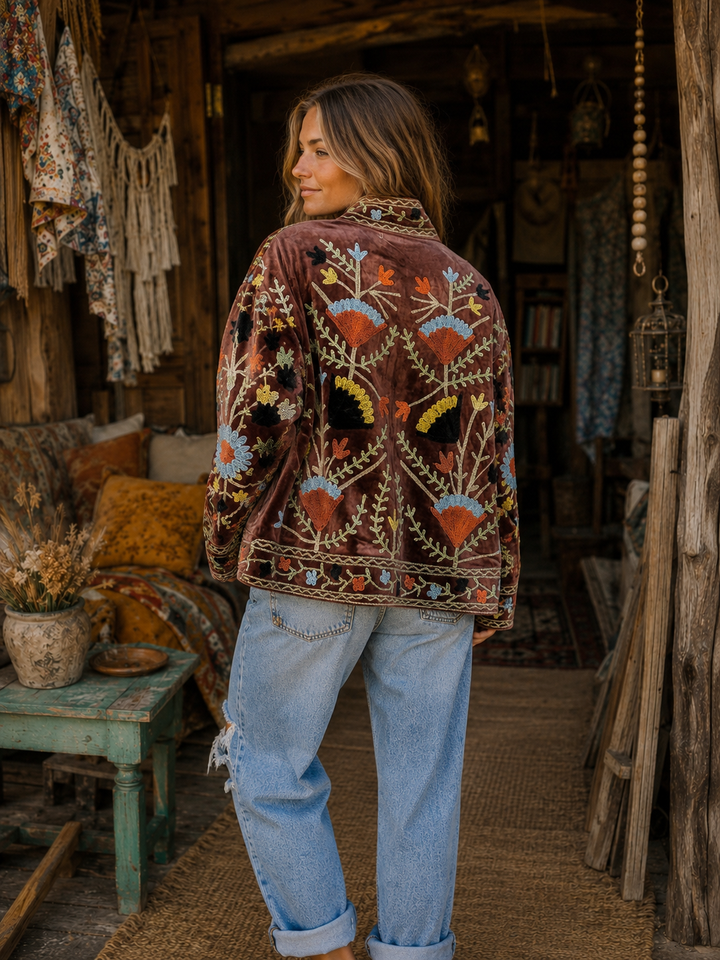 Warm Love Velvet Jacket - Coco