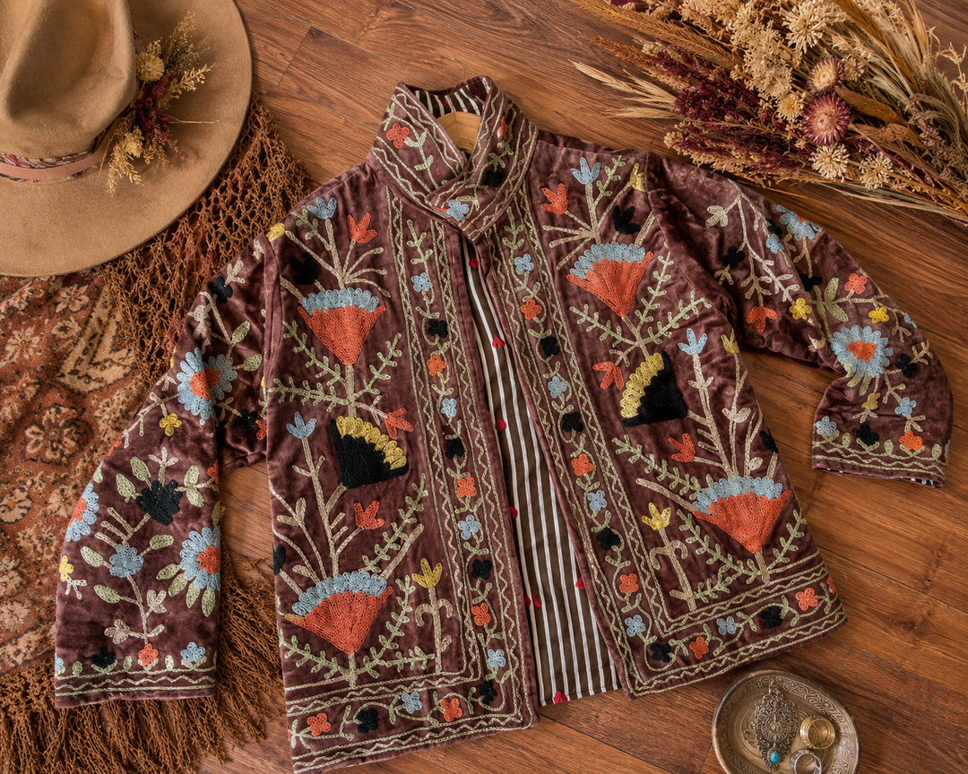 Warm Love Velvet Jacket - Coco