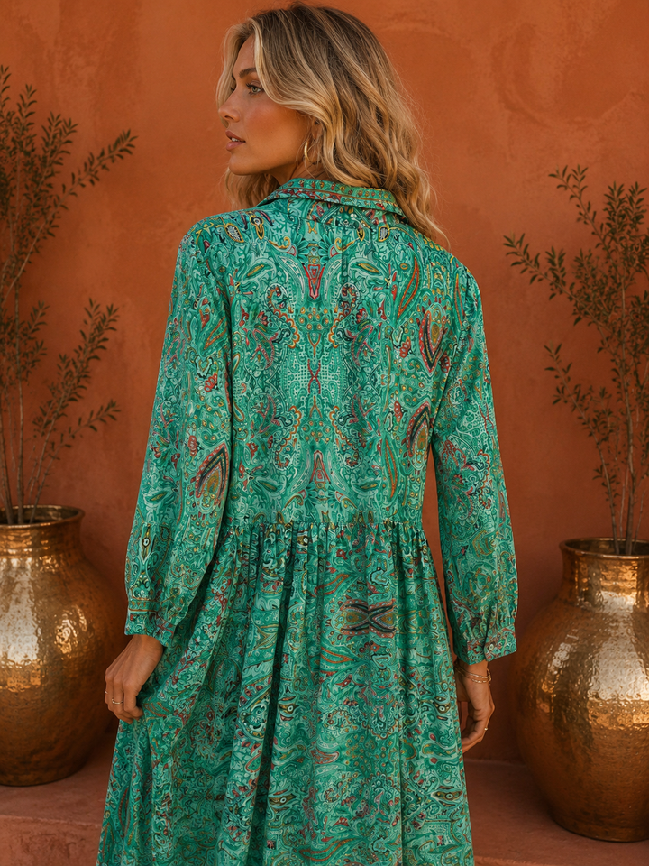Oozie shirt dress ~ Sea Green