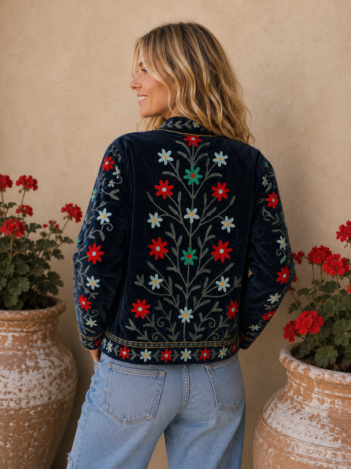 Warm Love velvet jacket - Midnight