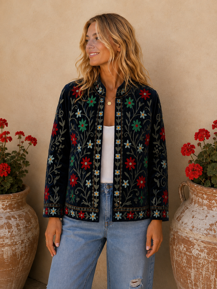 Warm Love velvet jacket - Midnight