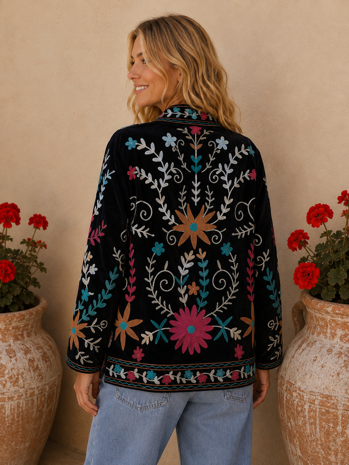Warm Love velvet jacket - Night Sky