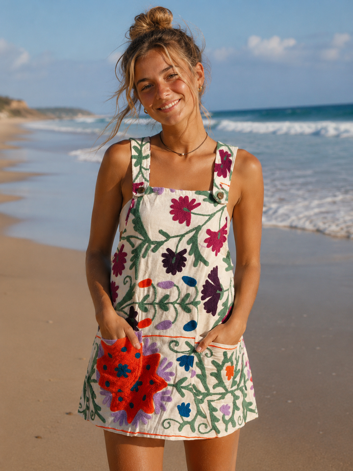 Fly me away Pinafore - Ivory Small