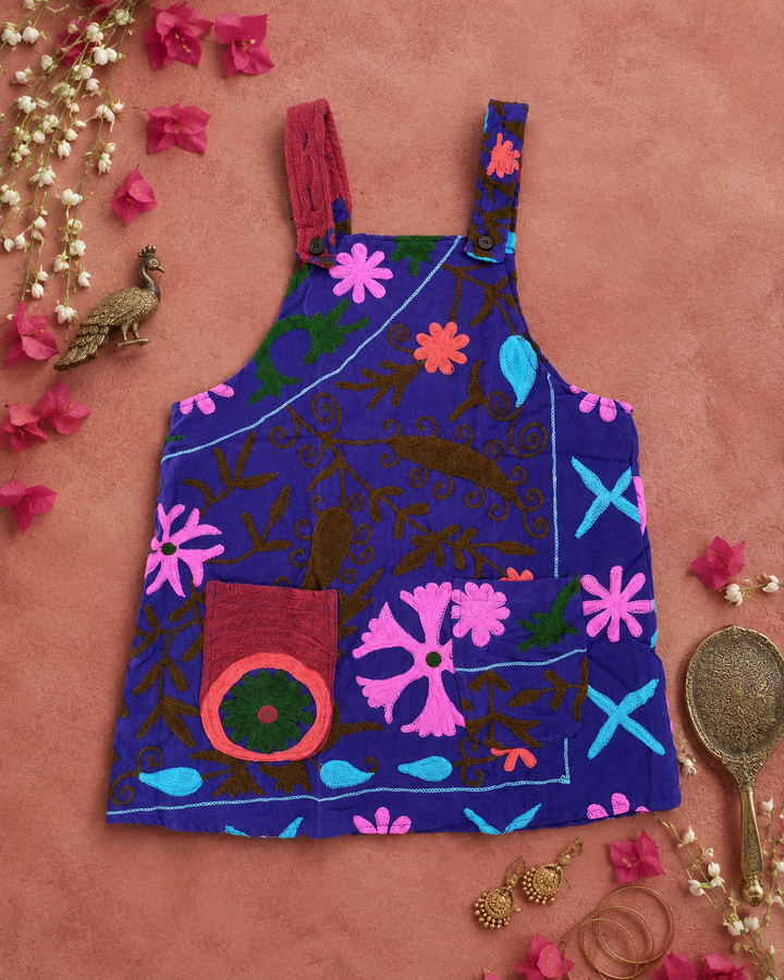 Fly me away Pinafore - Purple Medium