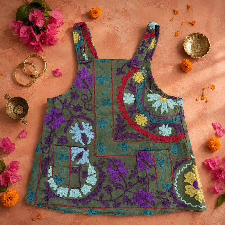 Fly me away Pinafore - Olive Small