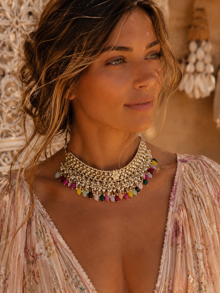 Rainbow Rani Choker
