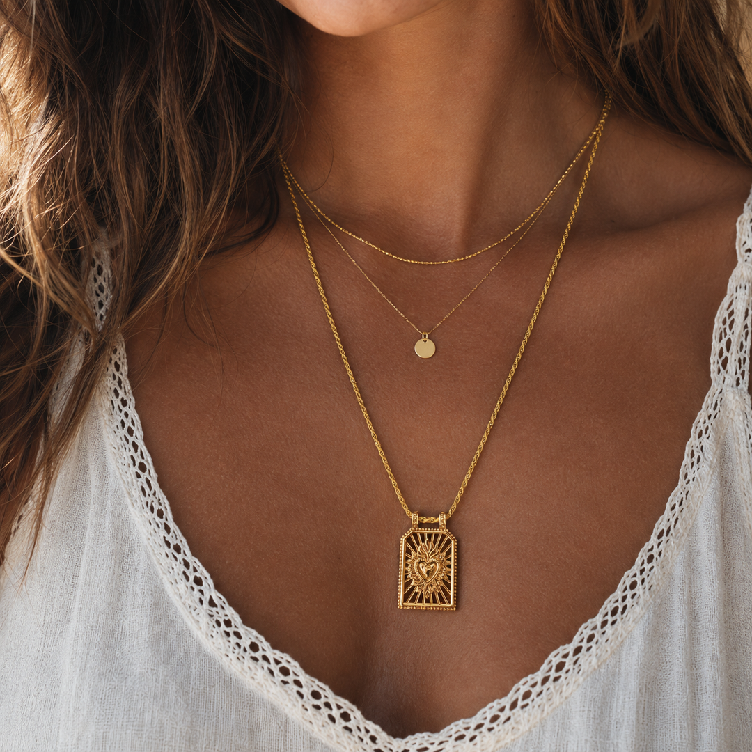 Heart on Fire Necklace