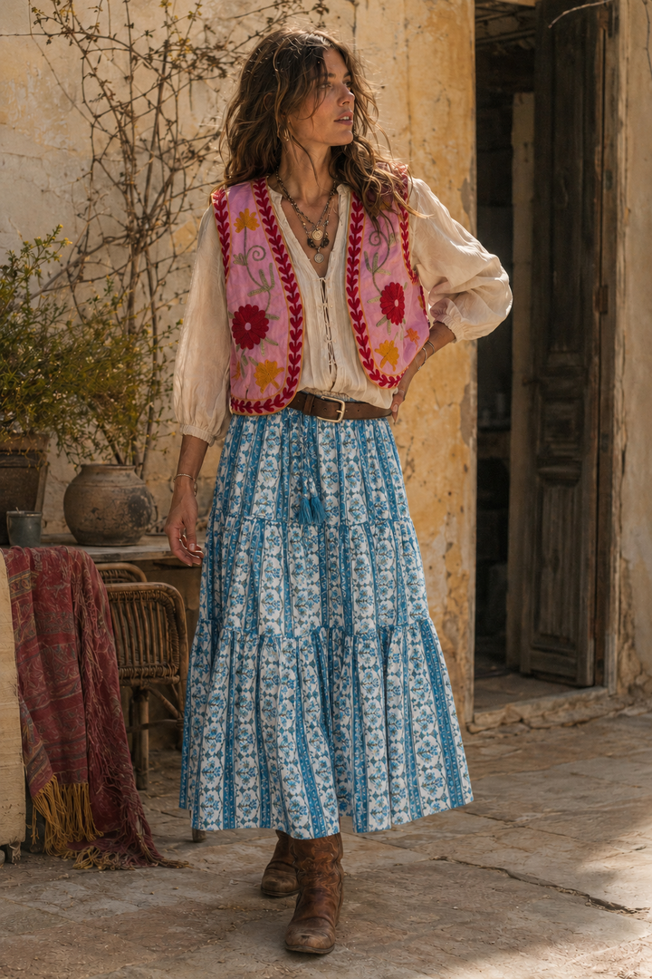 Zinnia Vest - Candy Pink