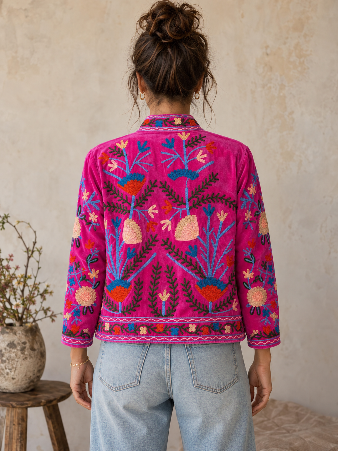 Warm Love Velvet Jacket - Blush