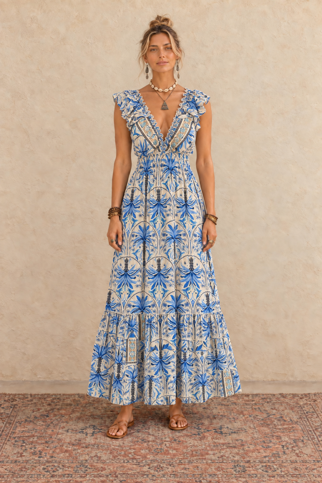 Dulcie Dress - Sky