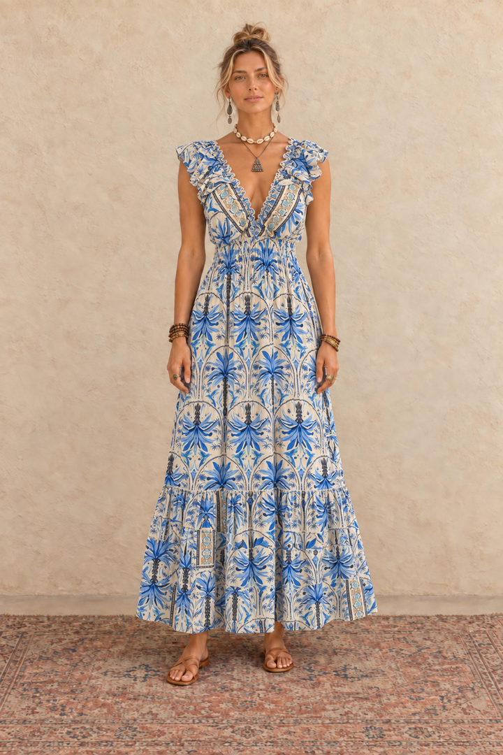 Dulcie Dress - Sky