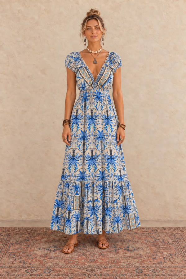 Dulcie Dress - Sky