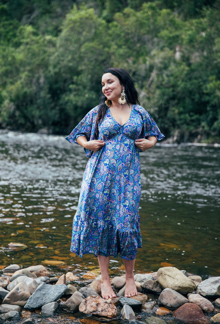 Sunflower Dress ~ Blue