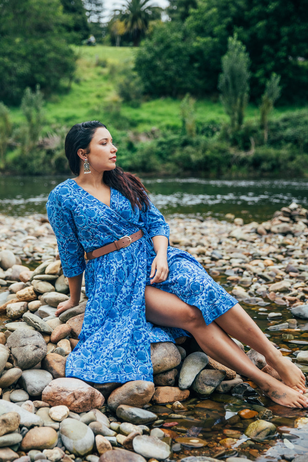 Sienna Sister Dress ~ cornflower blue