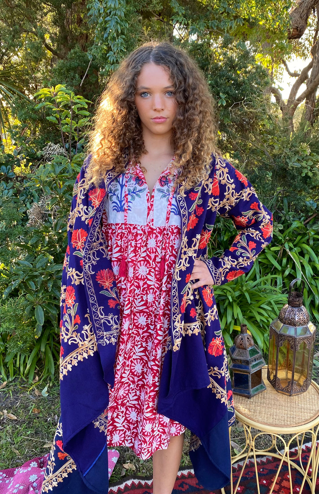 *sample * Stella Embroidered Cardigan