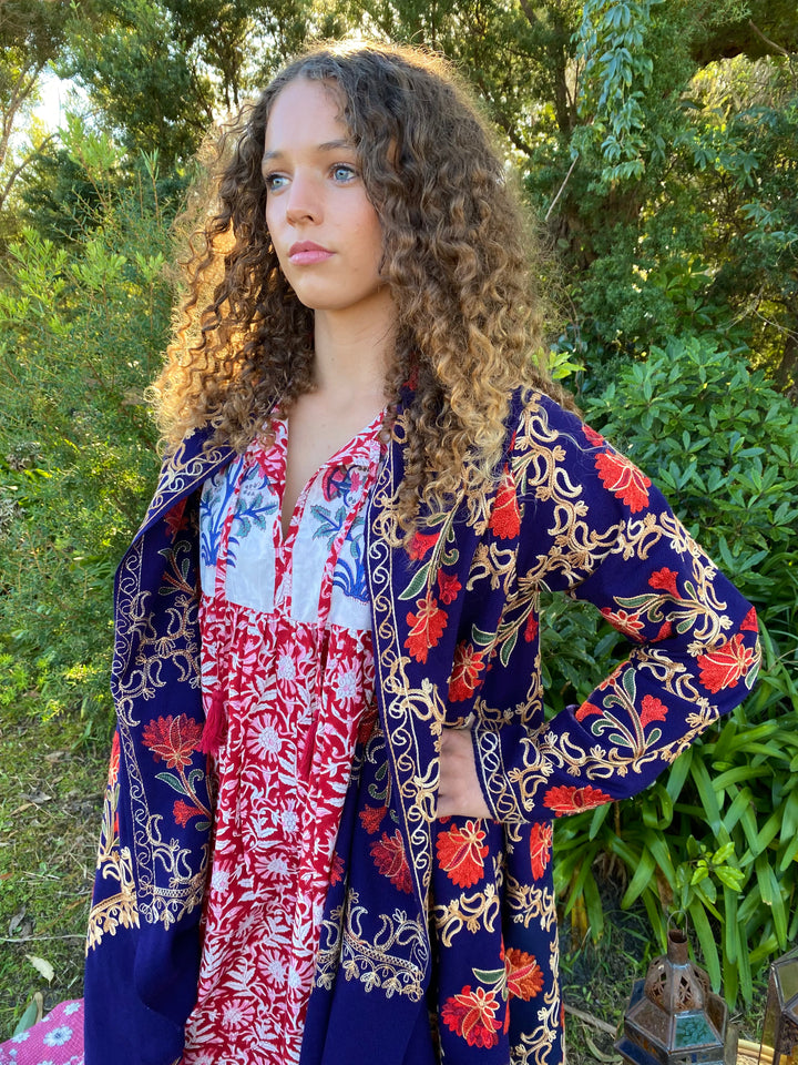 *sample * Stella Embroidered Cardigan