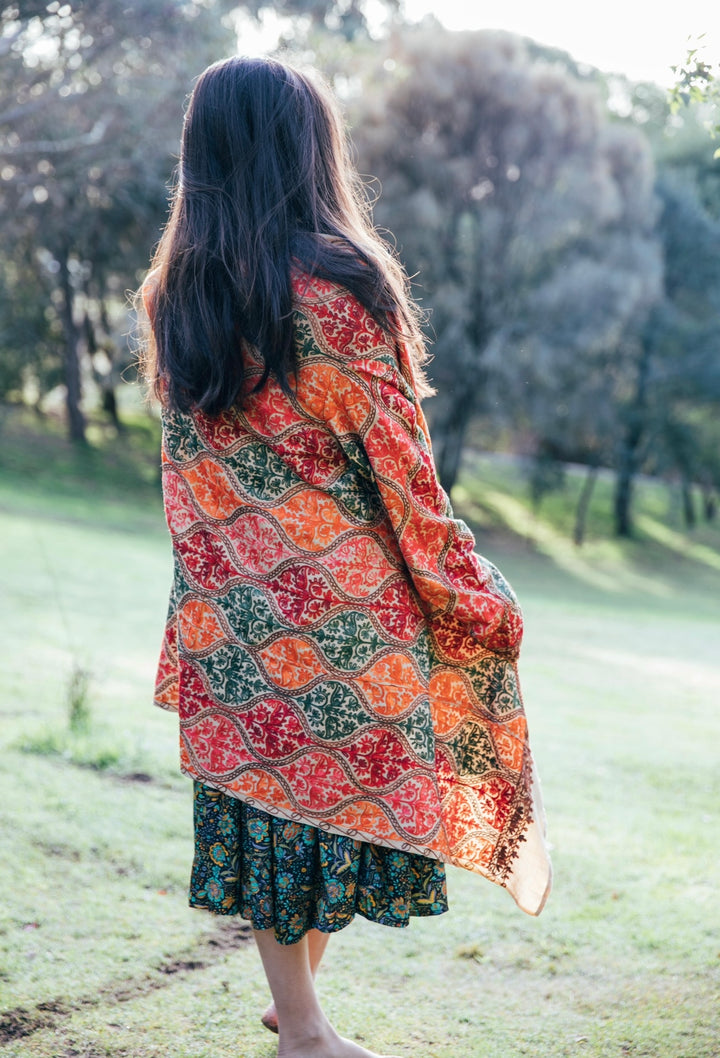 Stella Embroidered Cardigan ~ Cream