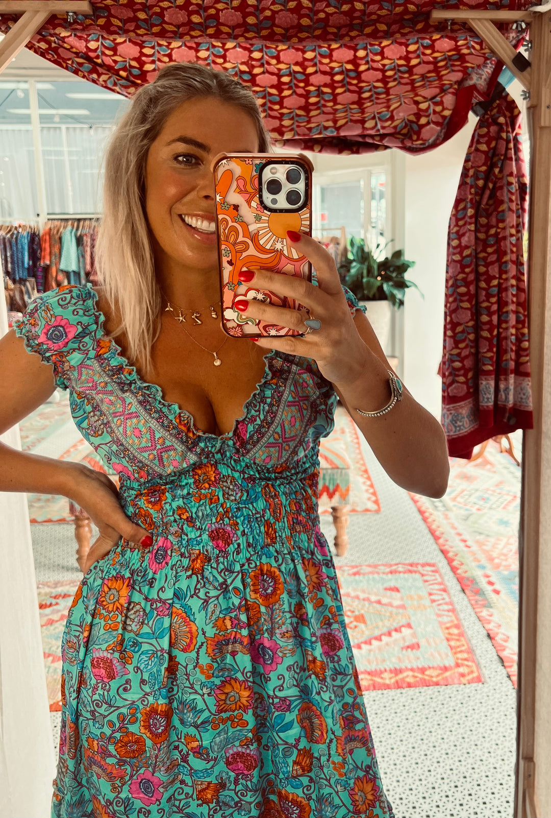 Dulcie Dress ~ Turquoise