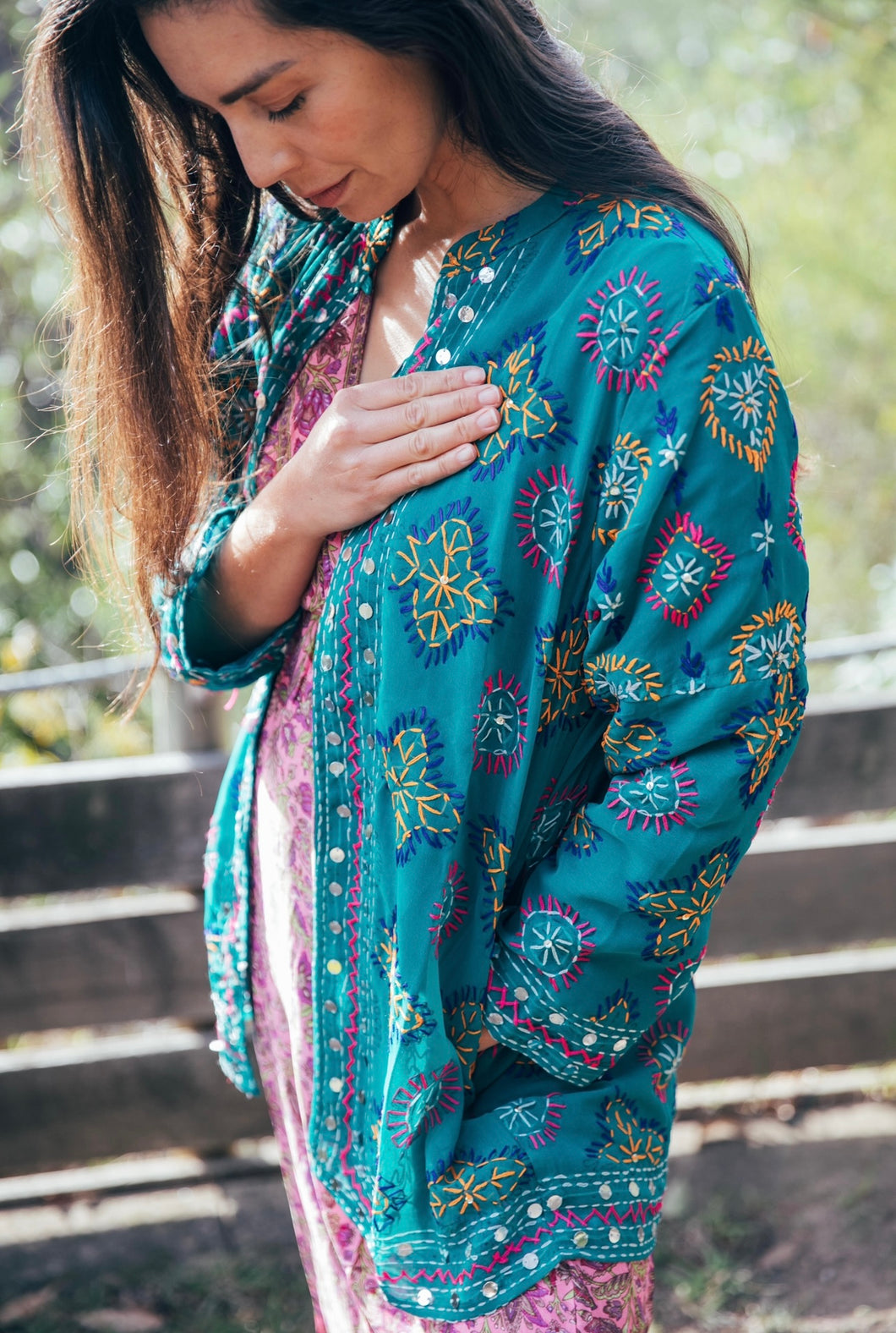 Lassanai Jacket ~ Turquoise