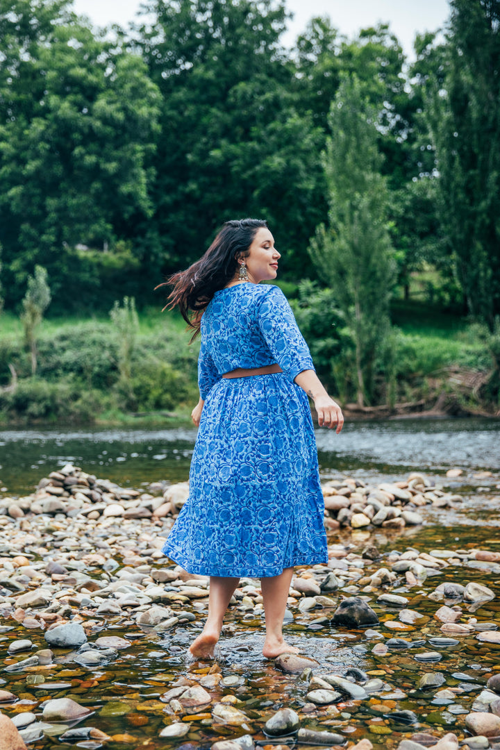 Sienna Sister Dress ~ cornflower blue