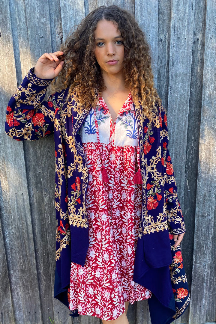 *sample * Stella Embroidered Cardigan