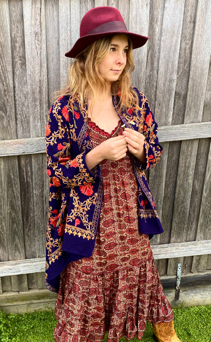 *sample * Stella Embroidered Cardigan