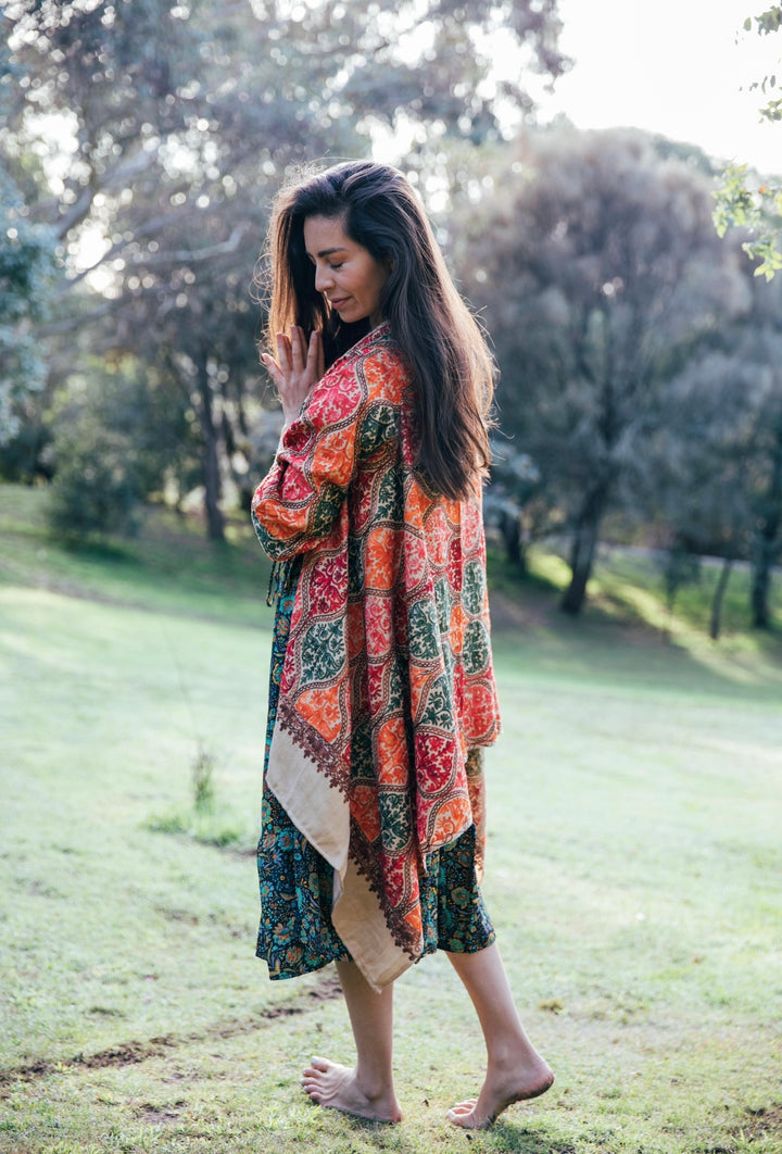 Stella Embroidered Cardigan ~ Cream