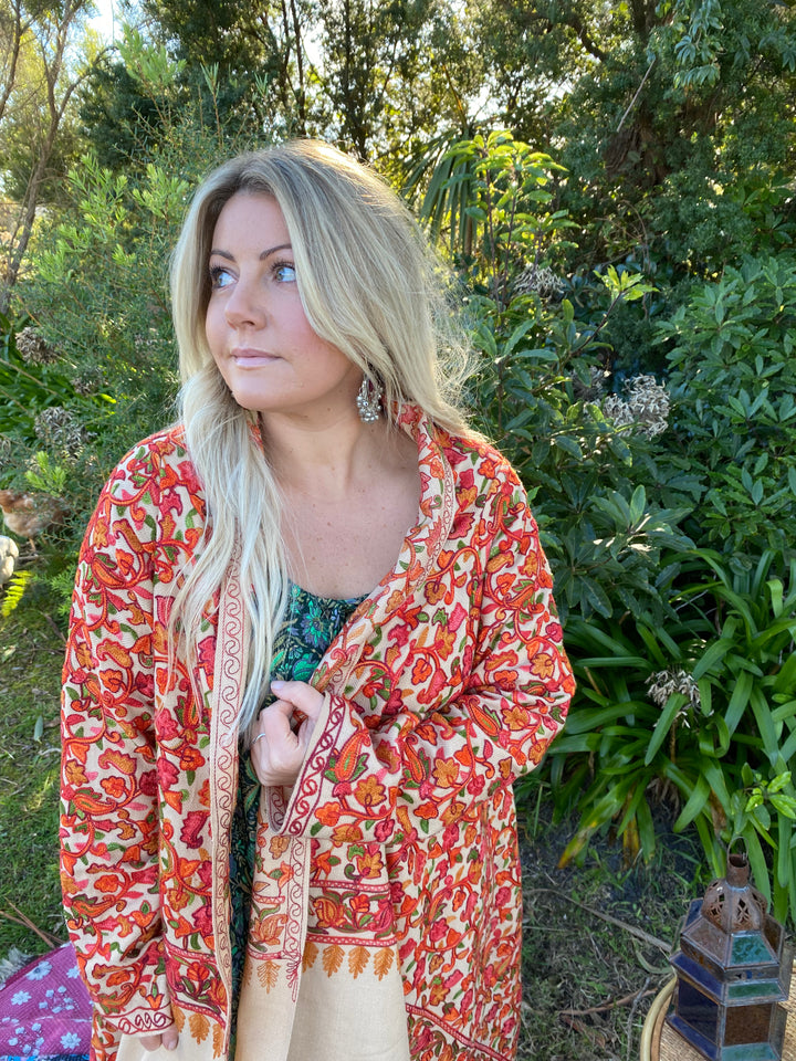 *sample * Stella Embroidered Cardigan ~ Small