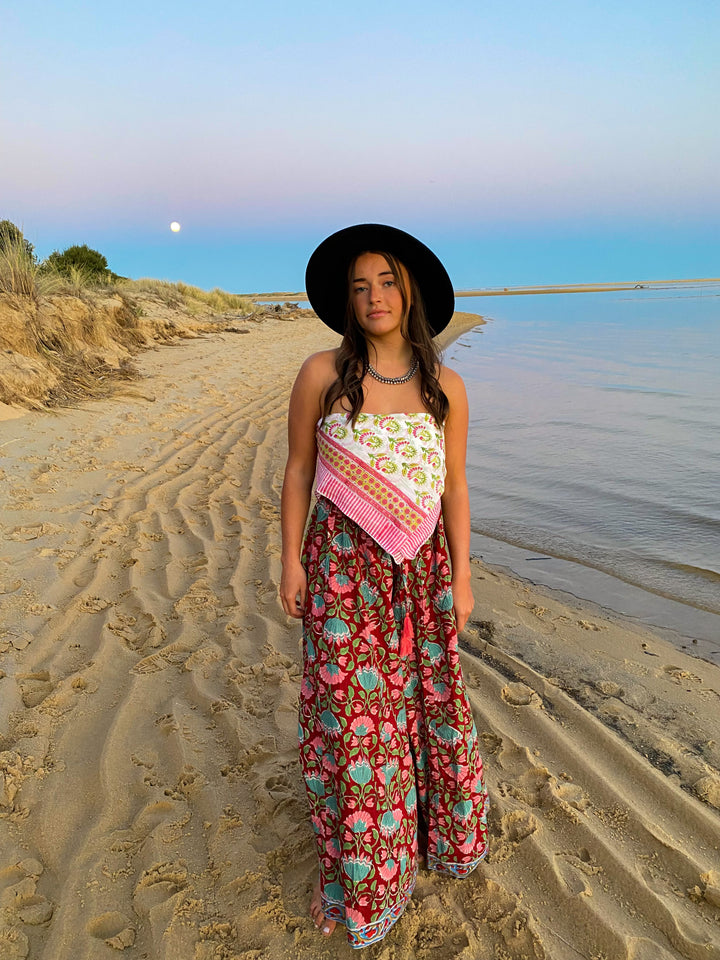 Sunshine Sarong - Red Floral